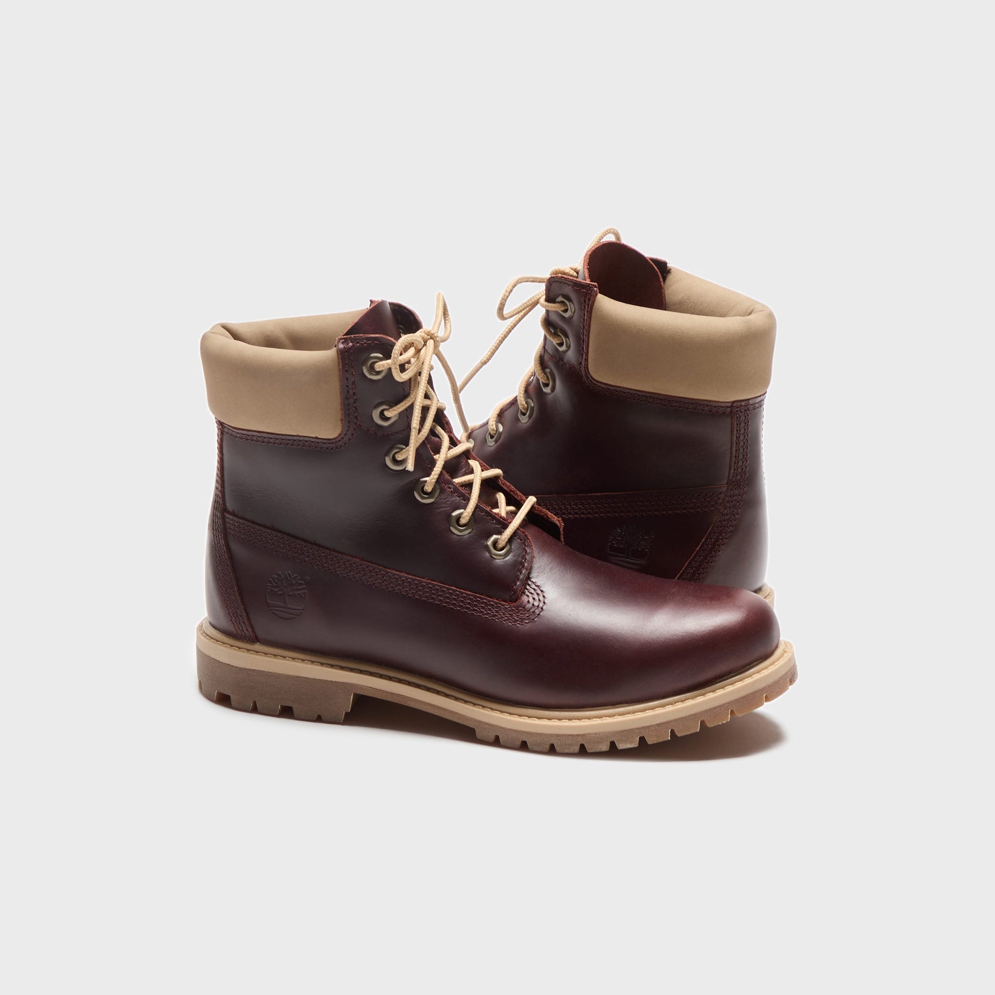 Men|Women Kith Timberland Premium 6-Inch Lace Up Boot - Burgundy