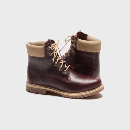 Men|Women Kith Timberland Premium 6-Inch Lace Up Boot - Burgundy