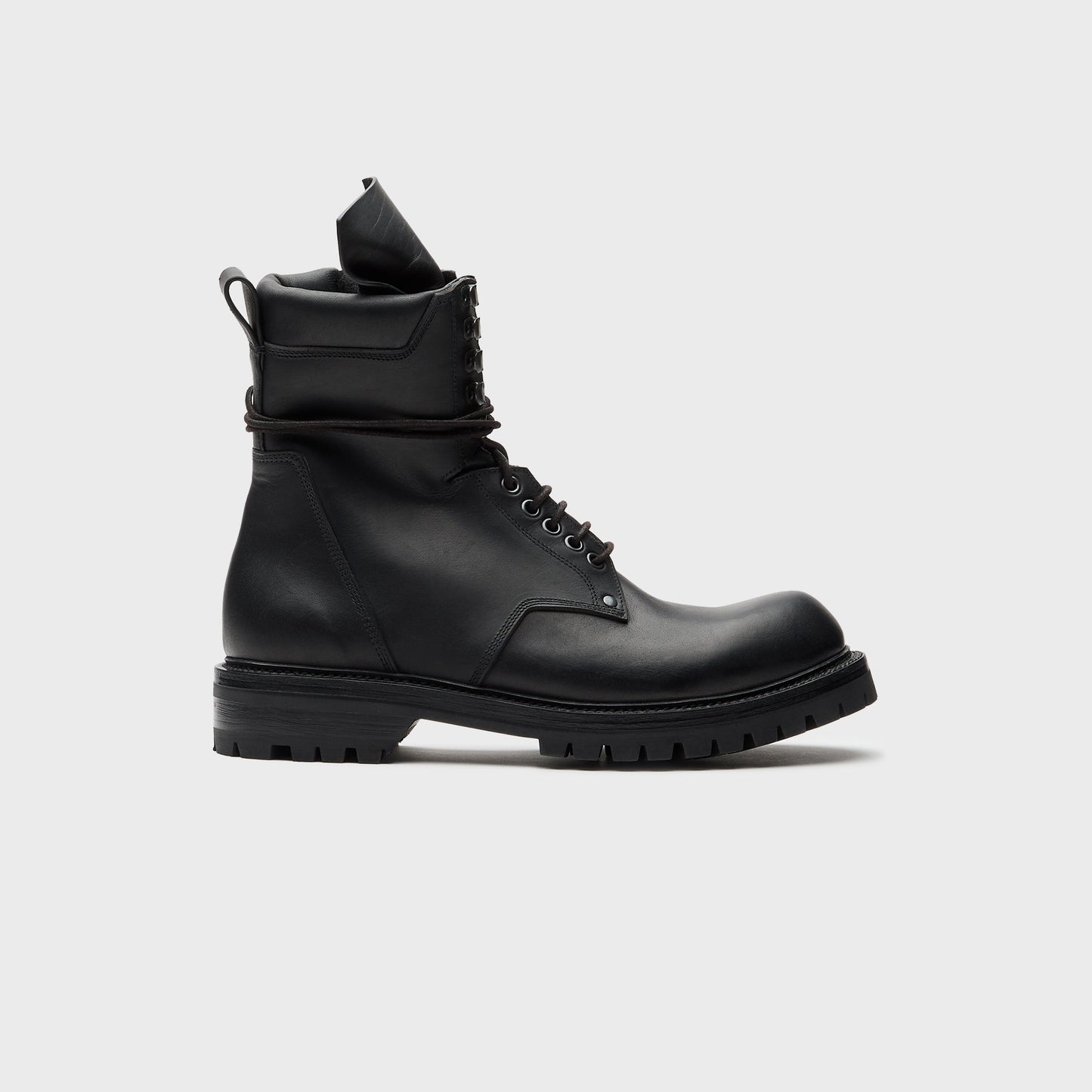 Men Kith Rick Owens Army Low Boot Scarpe - Pelle Black