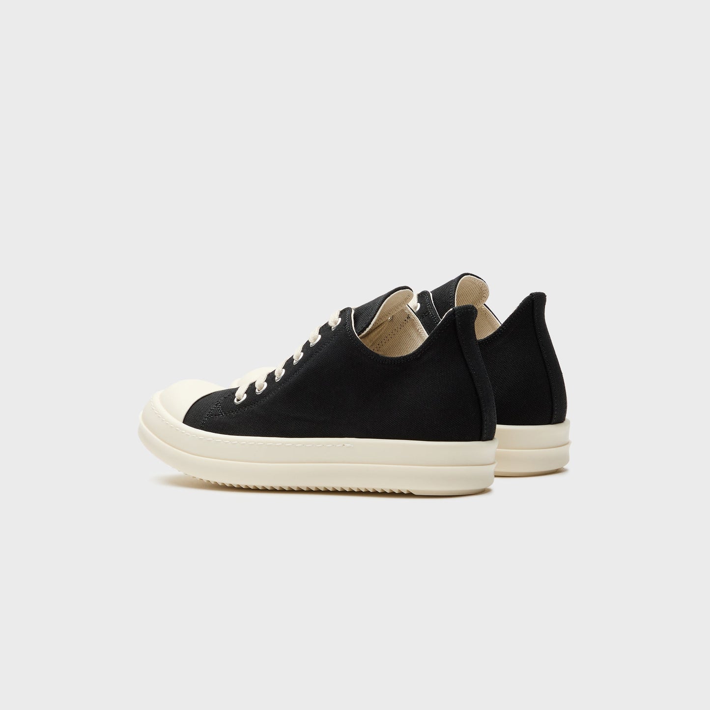 Women Kith Rick Owens WMNS Low Sneaks Scarpe - Black / Milk