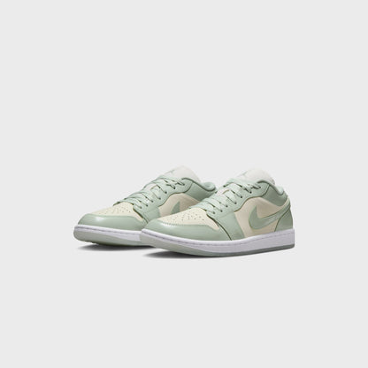 Women Kith Jordan WMNS Air Jordan 1 Low SE - Sail / Seafoam / Metallic Silver / W