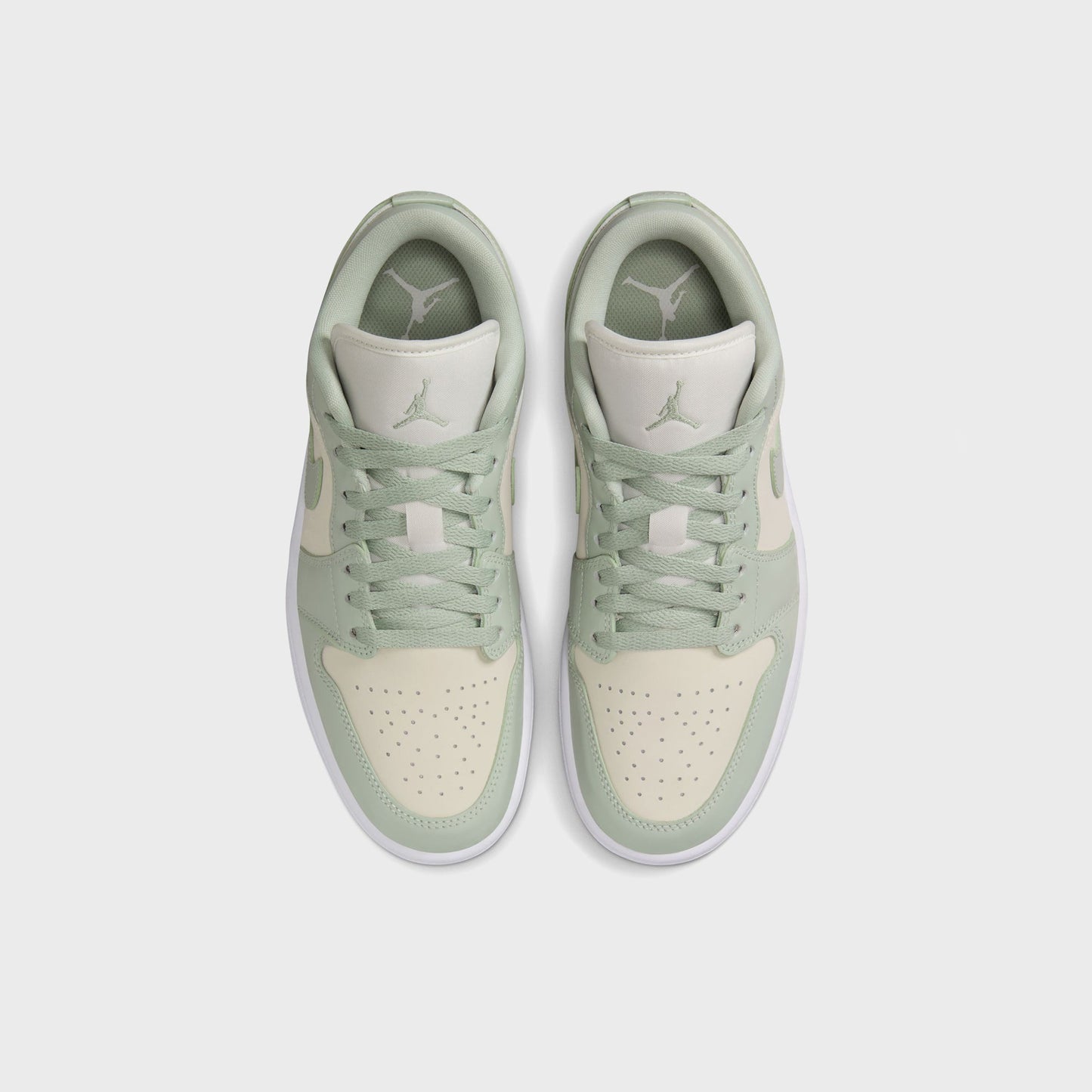 Women Kith Jordan WMNS Air Jordan 1 Low SE - Sail / Seafoam / Metallic Silver / W