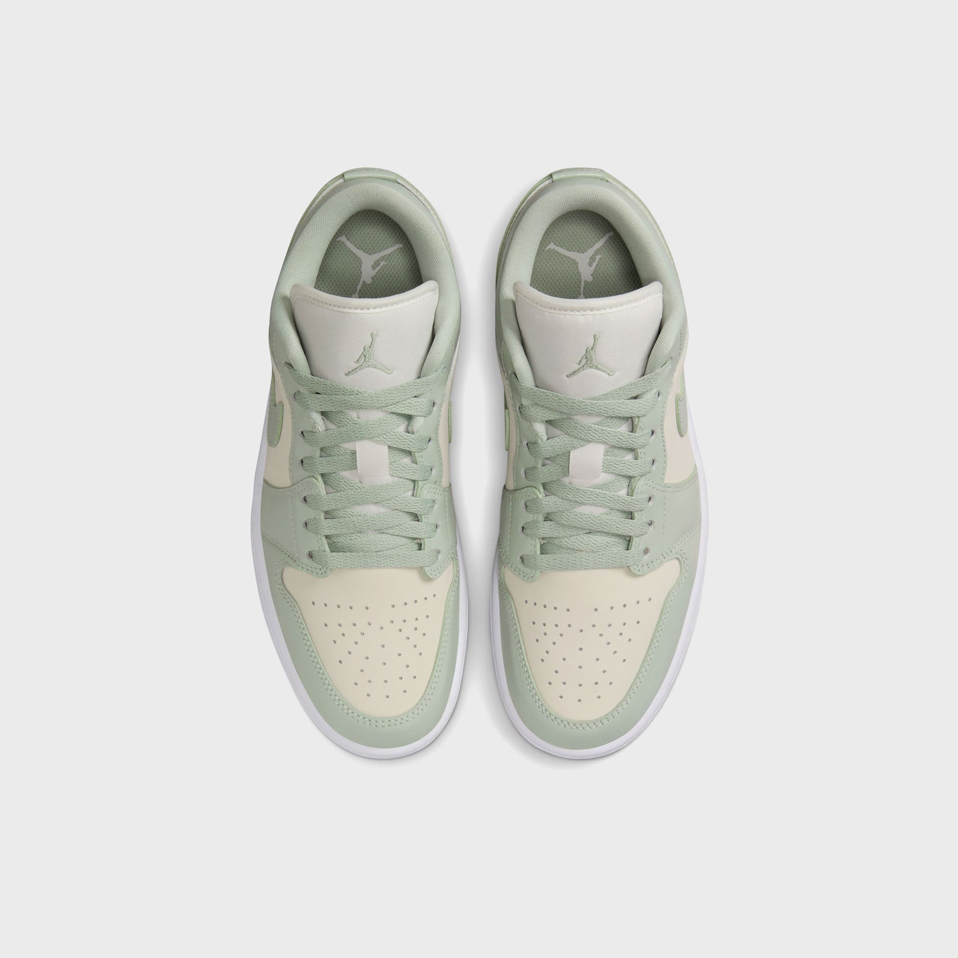 Women Kith Jordan WMNS Air Jordan 1 Low SE - Sail / Seafoam / Metallic Silver / W