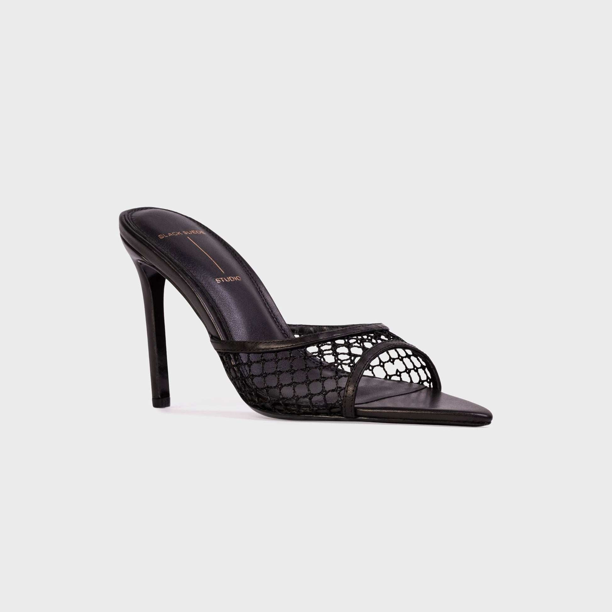 Women Kith Black Suede Studio Else 100 - Black Woven Mesh