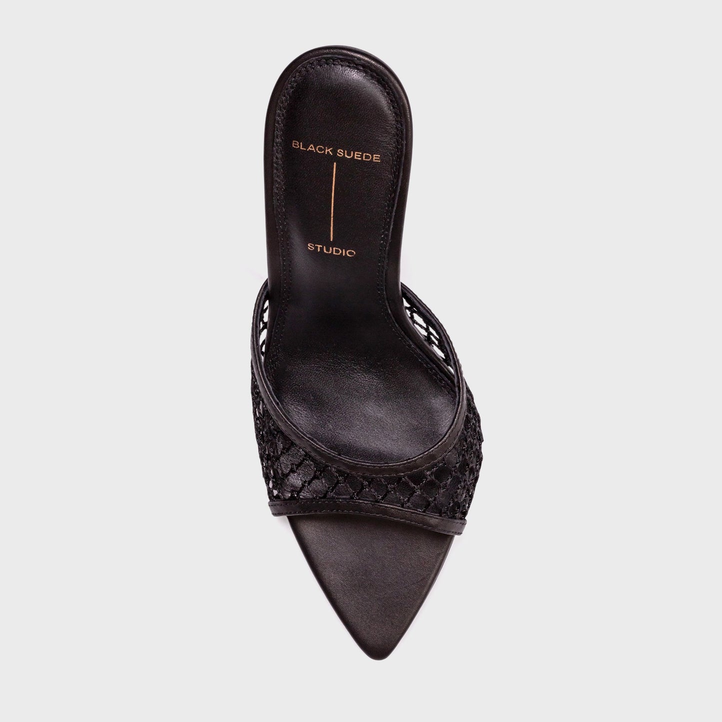 Women Kith Black Suede Studio Else 100 - Black Woven Mesh
