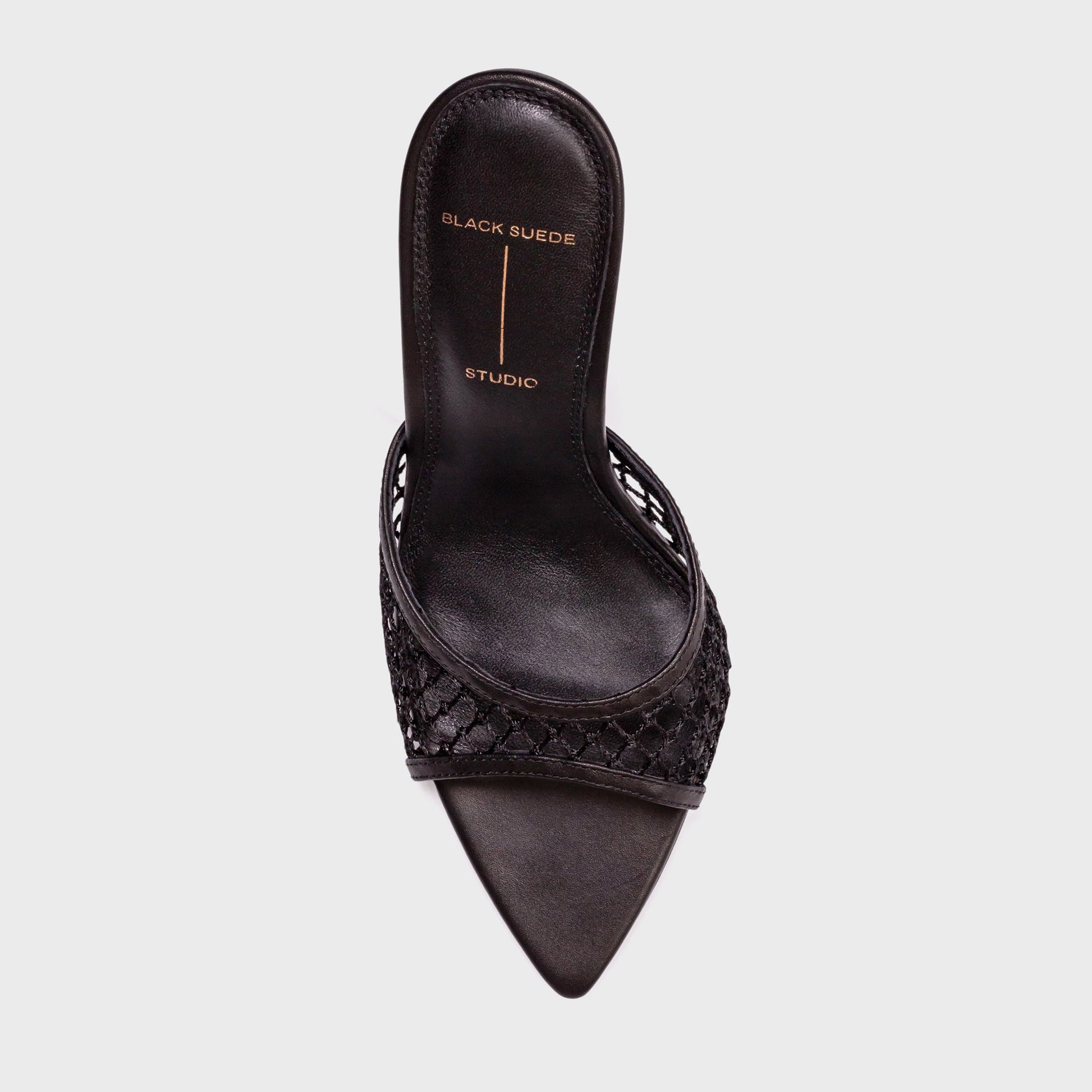 Women Kith Black Suede Studio Else 100 - Black Woven Mesh