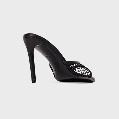 Women Kith Black Suede Studio Else 100 - Black Woven Mesh