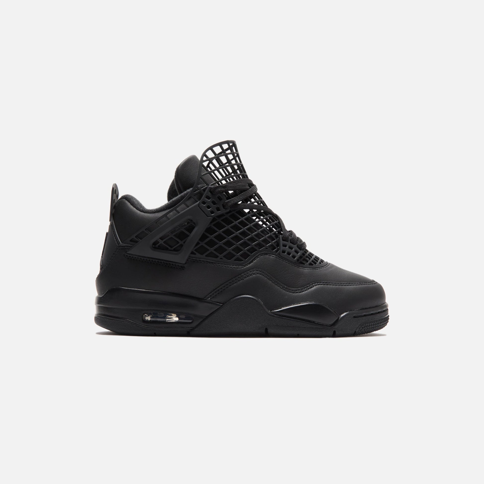 Women Kith Nike WMNS Air Jordan 4 Net - Black / Metallic Silver