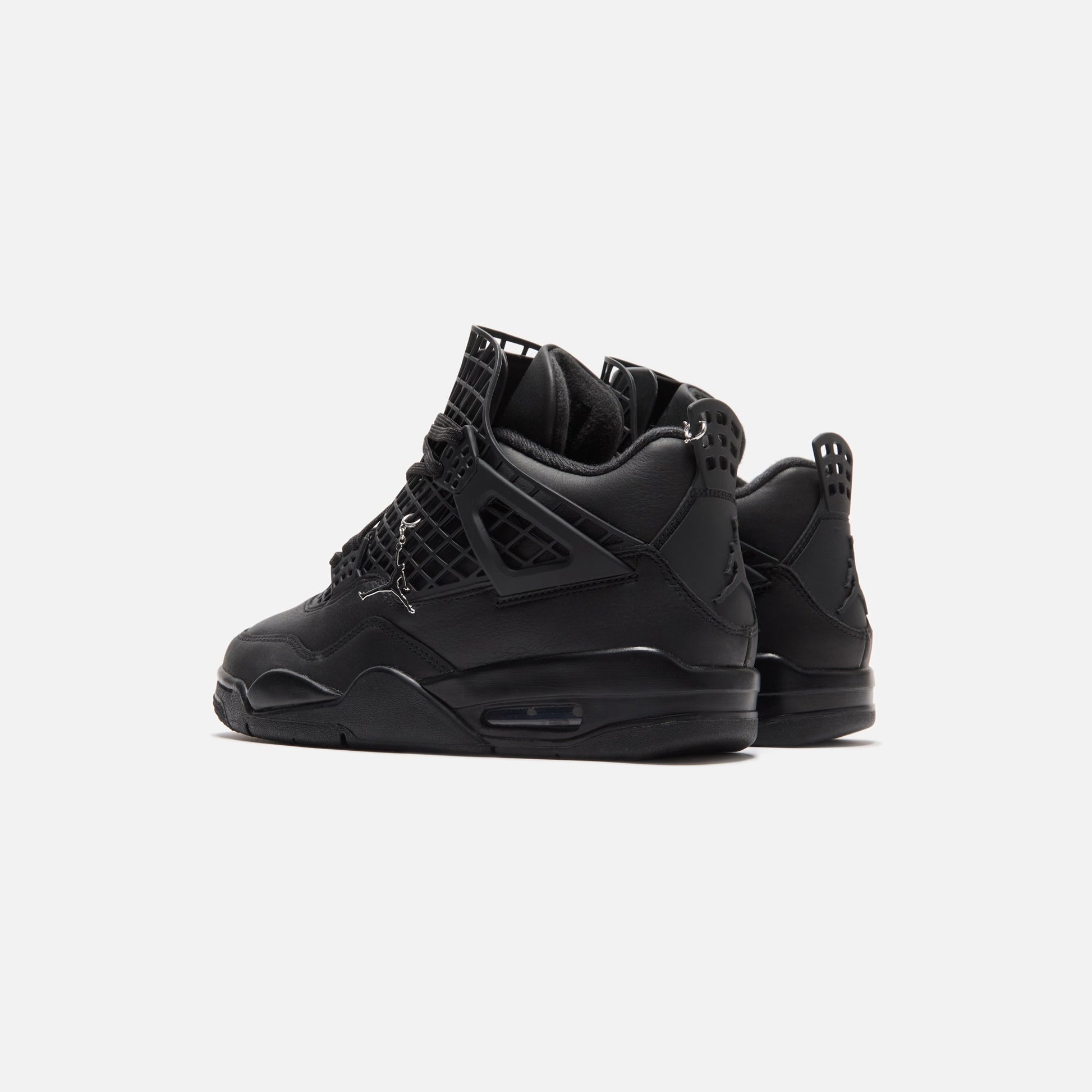 Women Kith Nike WMNS Air Jordan 4 Net - Black / Metallic Silver
