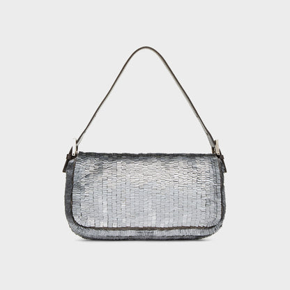 Women Kith WGACA Fendi Silver Sequin Baguette - Sequin