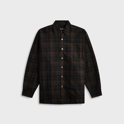 Men Kith Our Legacy Borrowed Shirt - Black Sheer Shadow Check