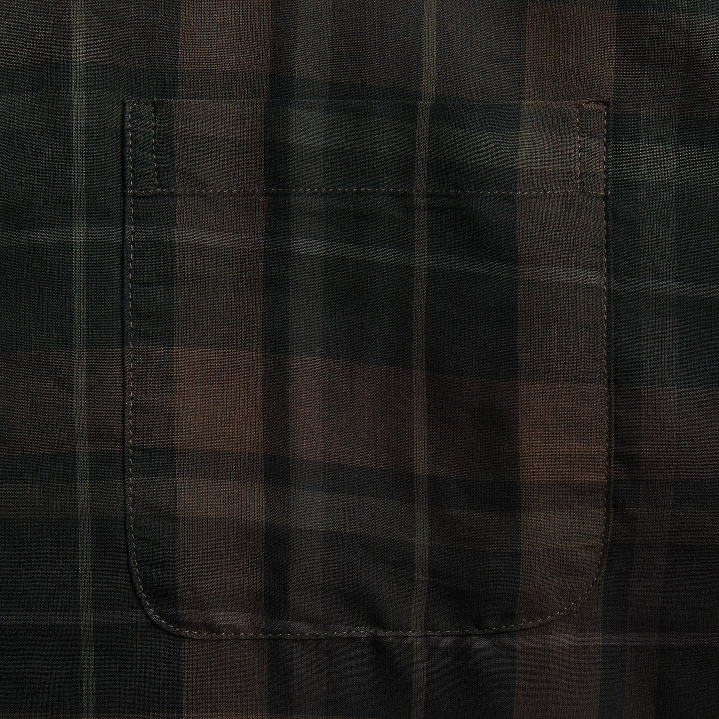 Men Kith Our Legacy Borrowed Shirt - Black Sheer Shadow Check