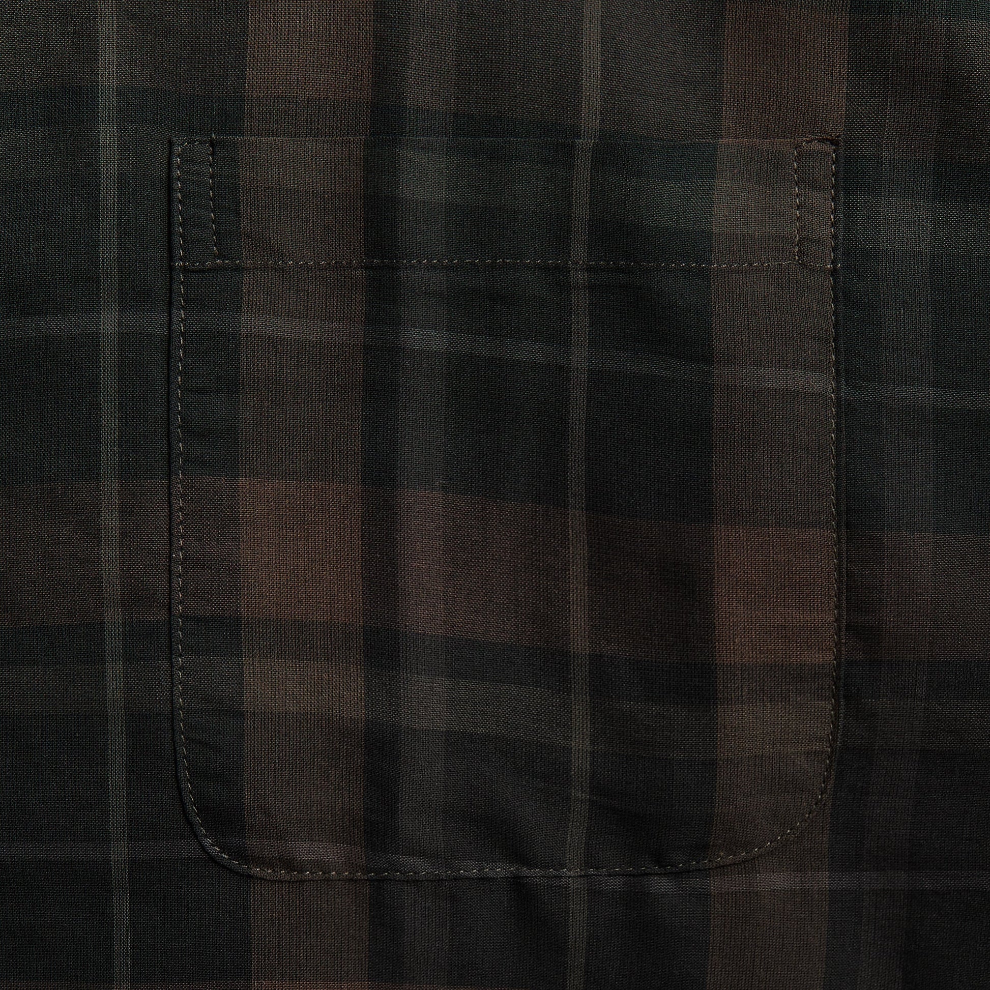 Men Kith Our Legacy Borrowed Shirt - Black Sheer Shadow Check