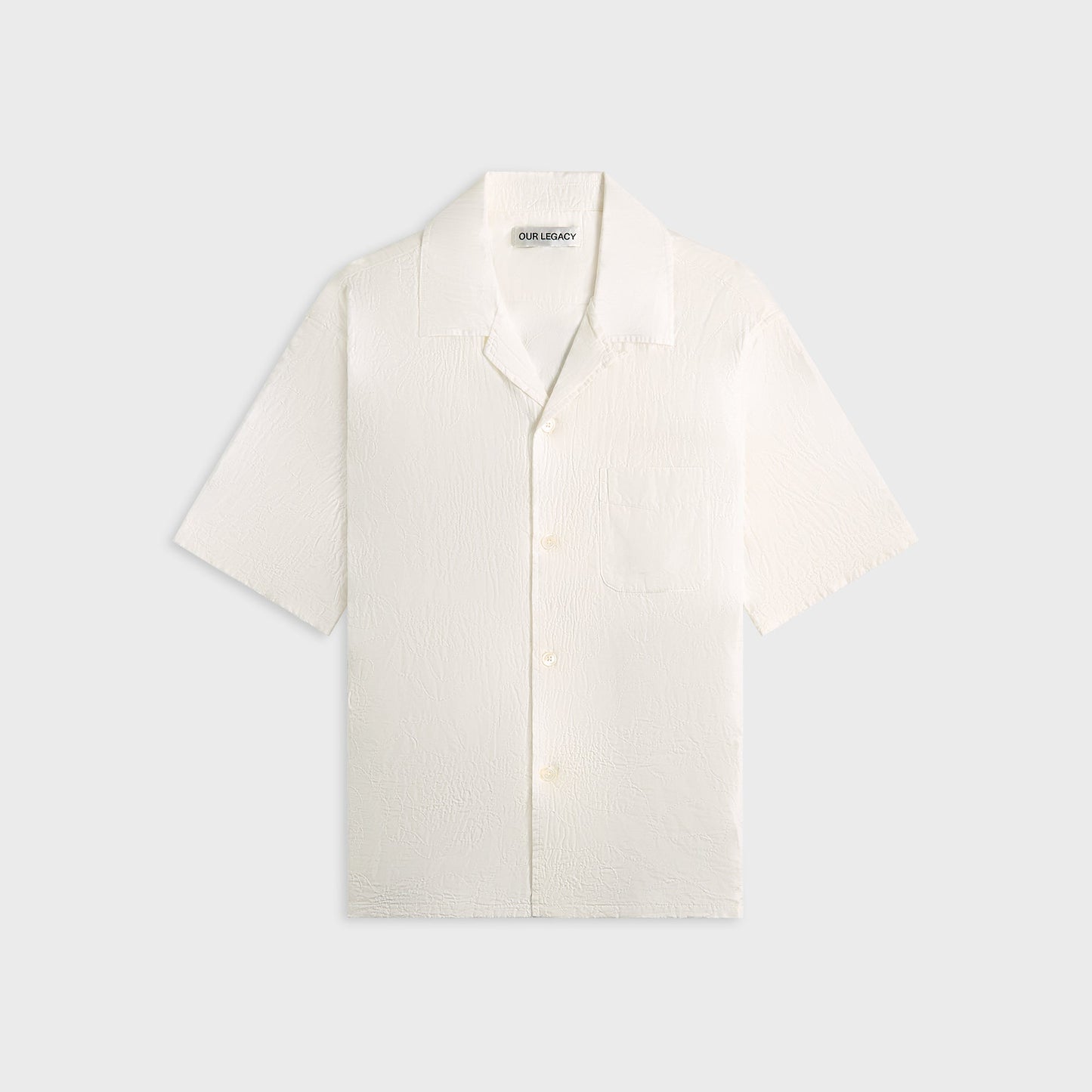 Men Kith Our Legacy Heusen Shirt - White Flower Embroidery