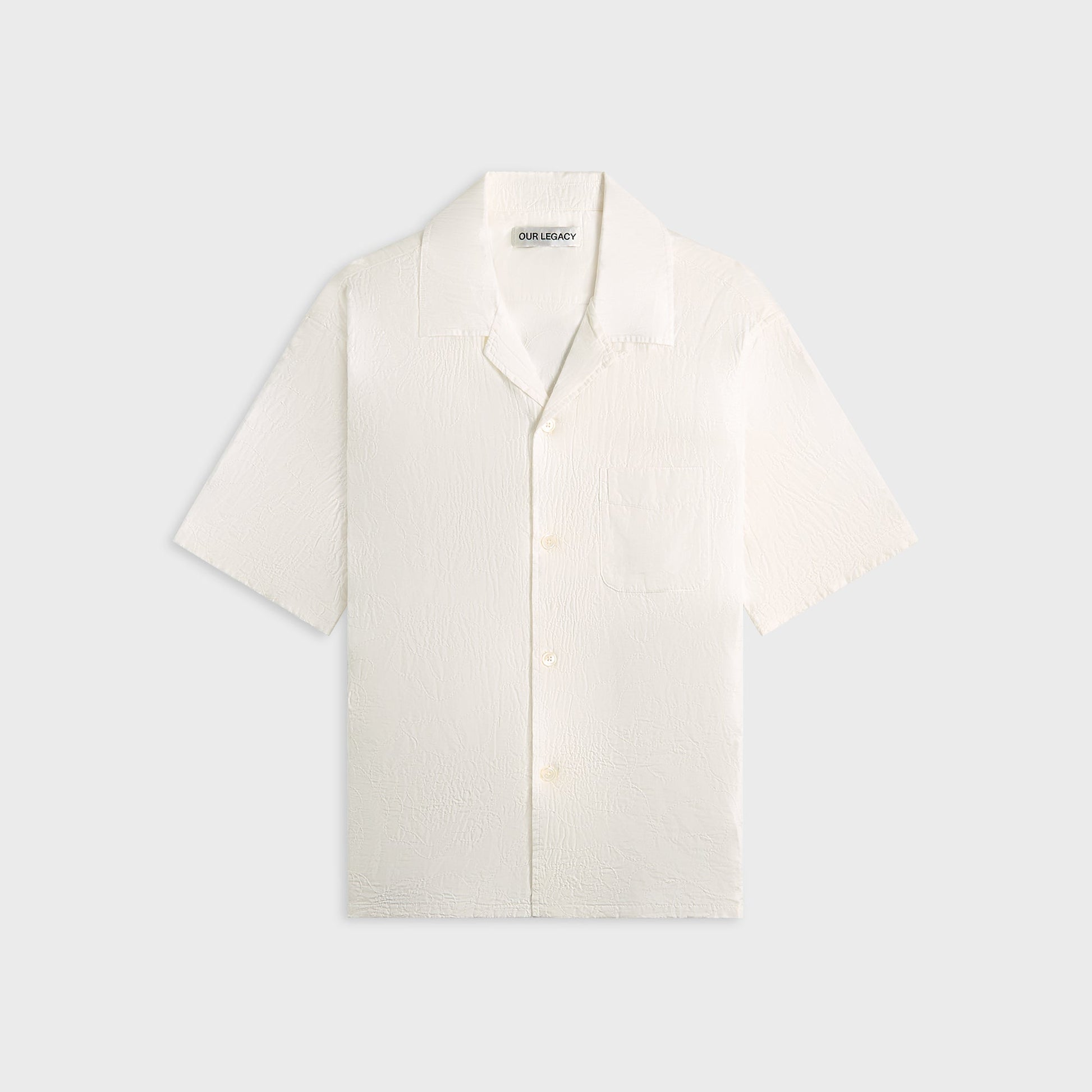 Men Kith Our Legacy Heusen Shirt - White Flower Embroidery