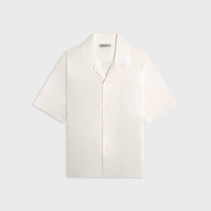 Men Kith Our Legacy Heusen Shirt - White Flower Embroidery