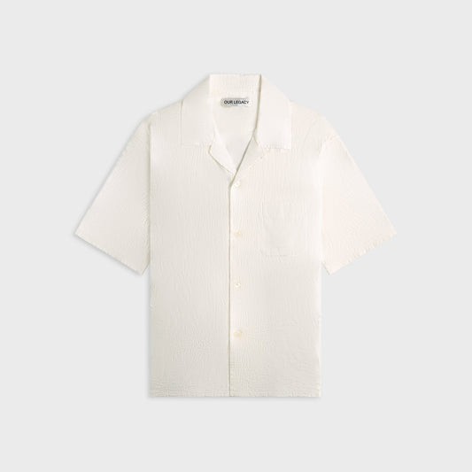 Men Kith Our Legacy Heusen Shirt - White Flower Embroidery