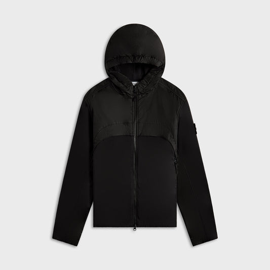 Men Kith Stone Island Garment Dyed Crinkle Reps Nylon Jacket - Black