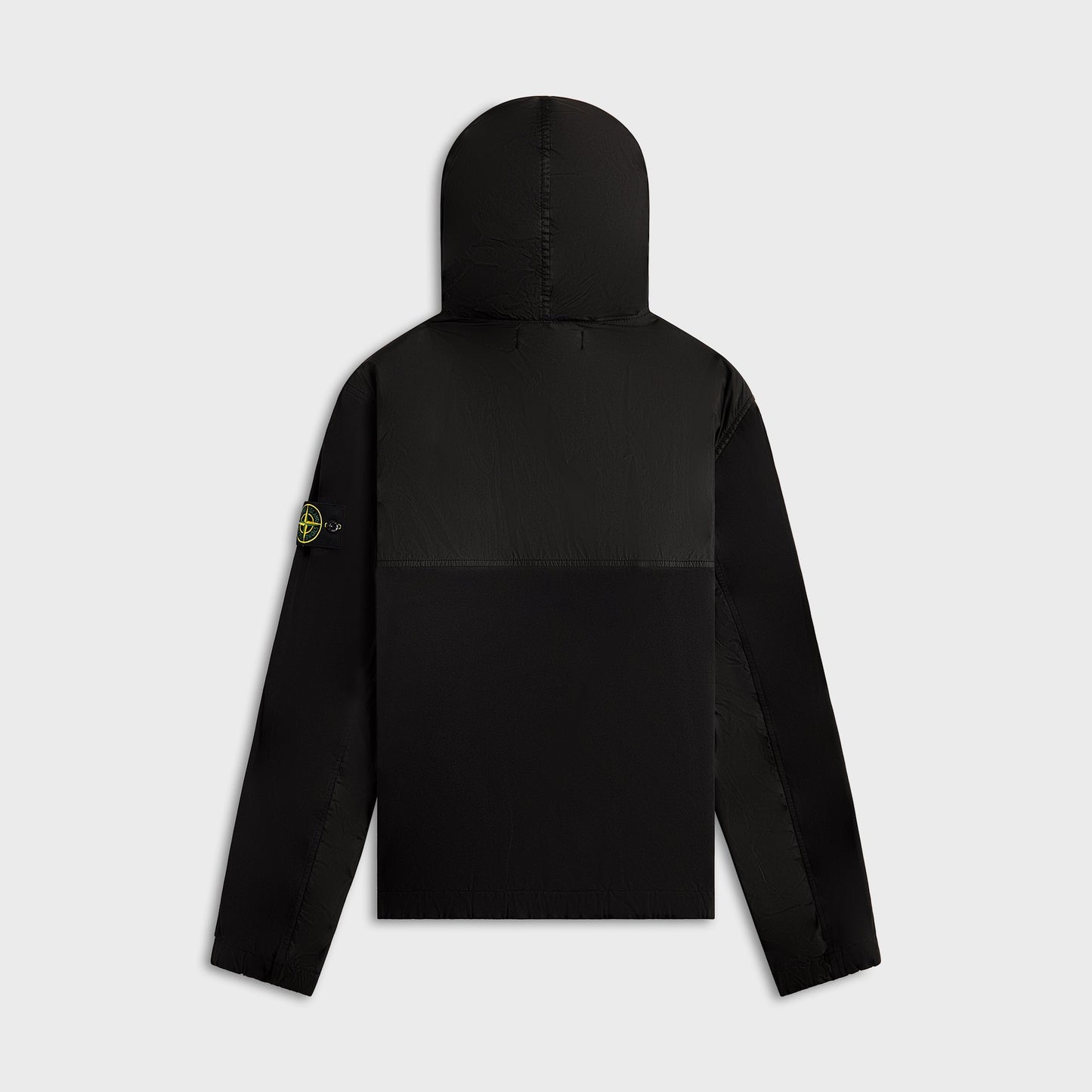 Men Kith Stone Island Garment Dyed Crinkle Reps Nylon Jacket - Black