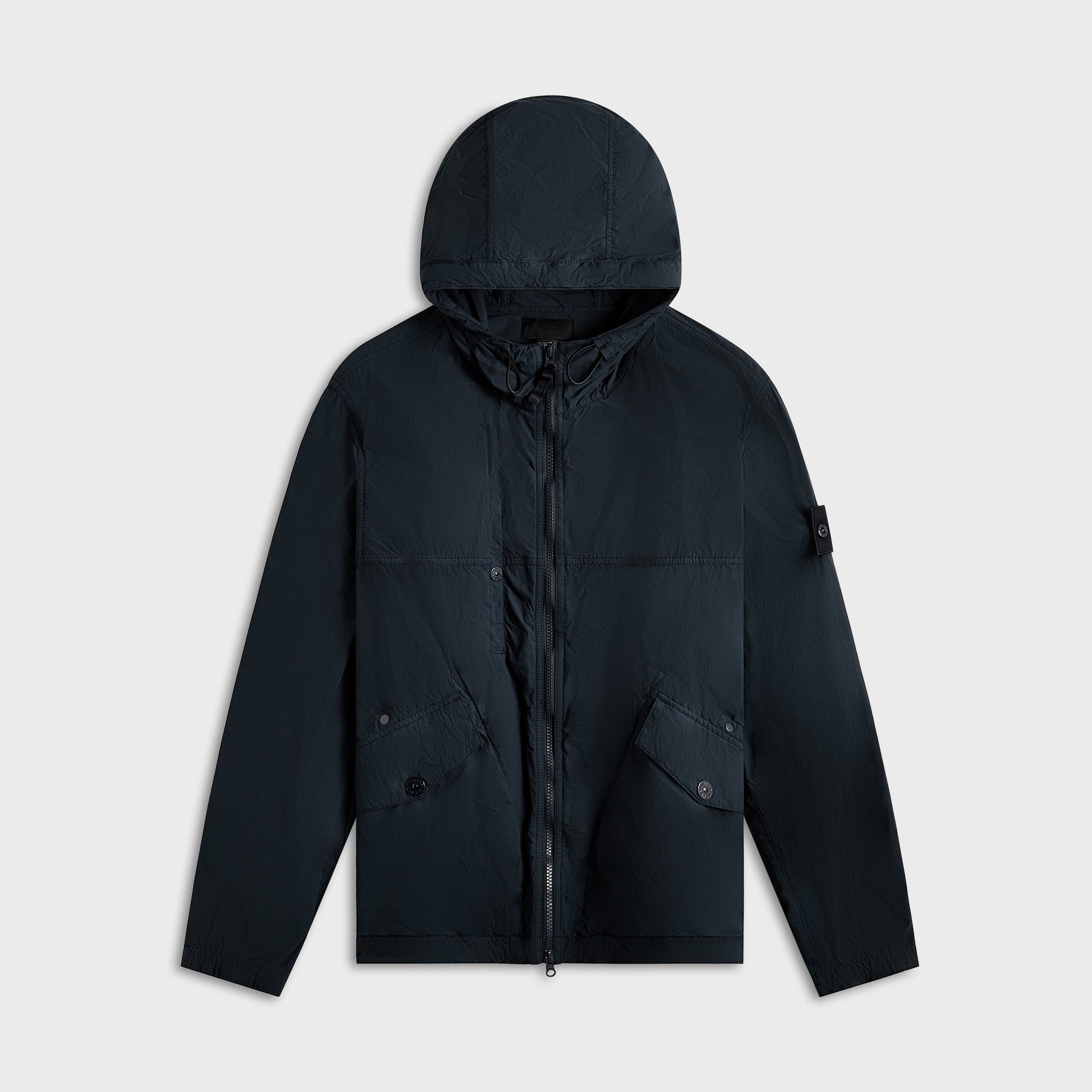 Men Kith Stone Island Short Parka Ghost - Navy