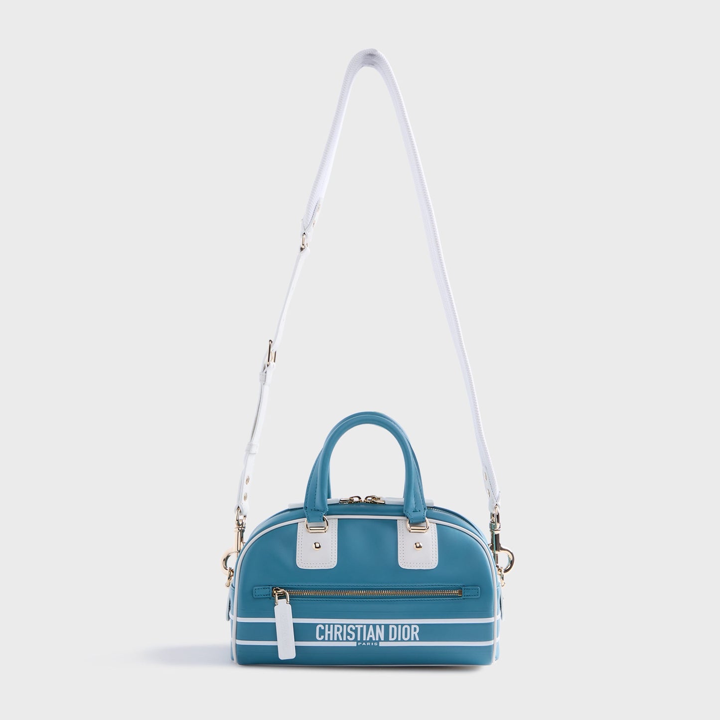 Women Kith WGACA Dior Vibe Zip Bowling Small - Blue Calfskin