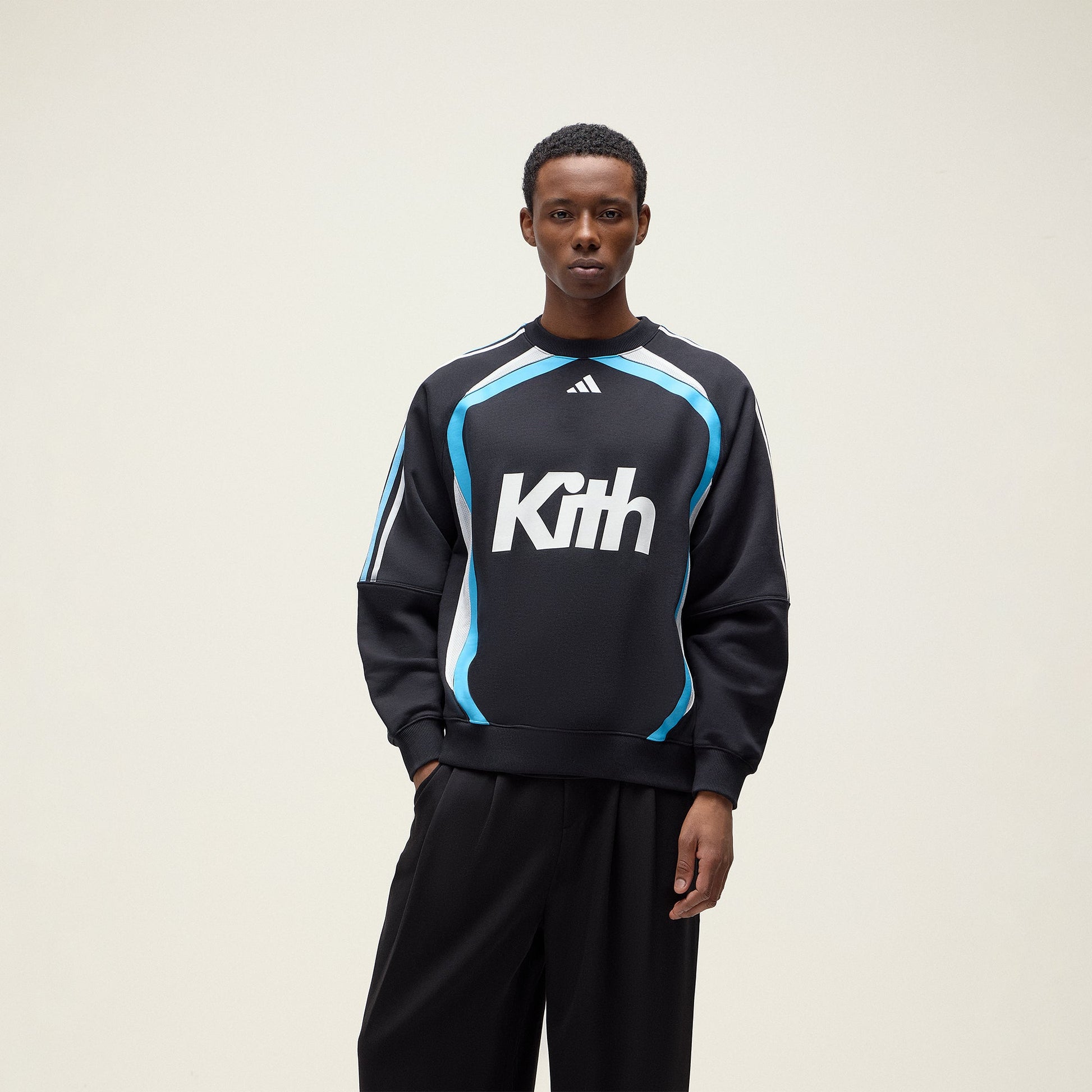 Men Kith Kith for adidas Football Crewneck - Black