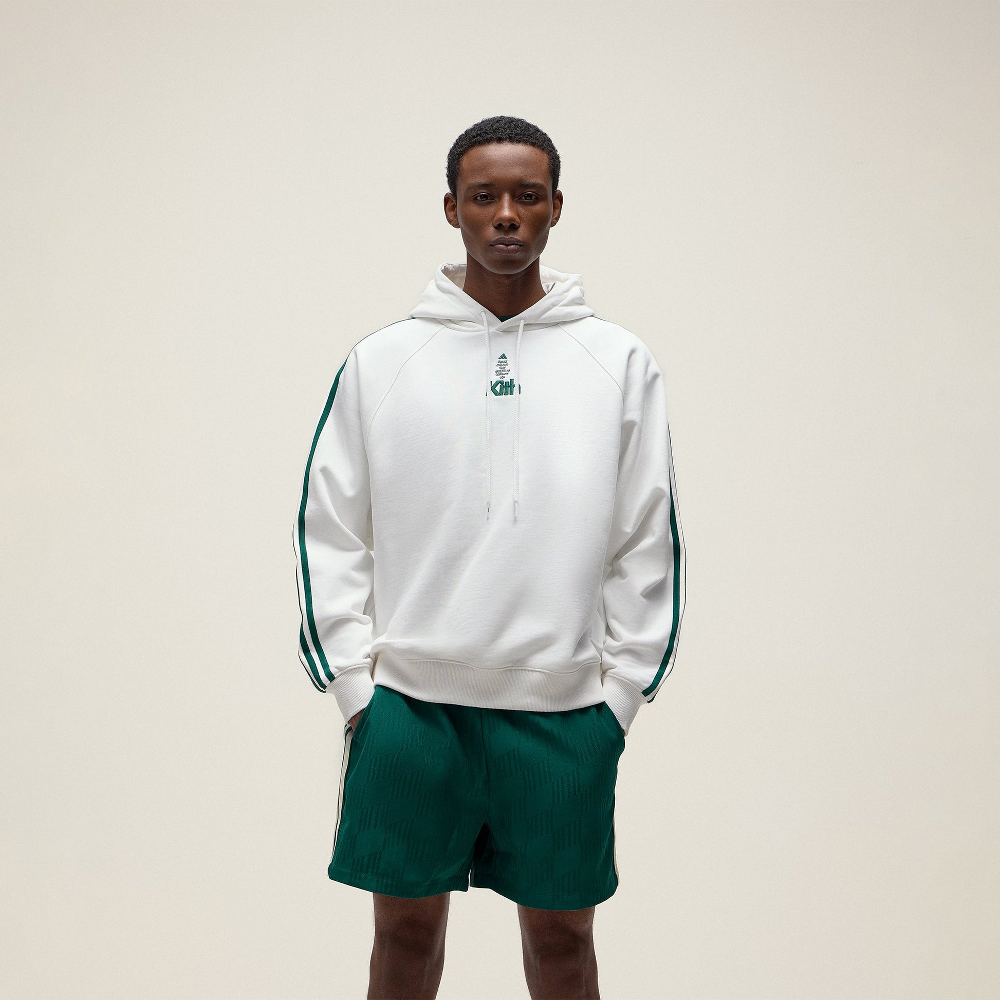 Men Kith Kith for adidas Football Hoodie - White