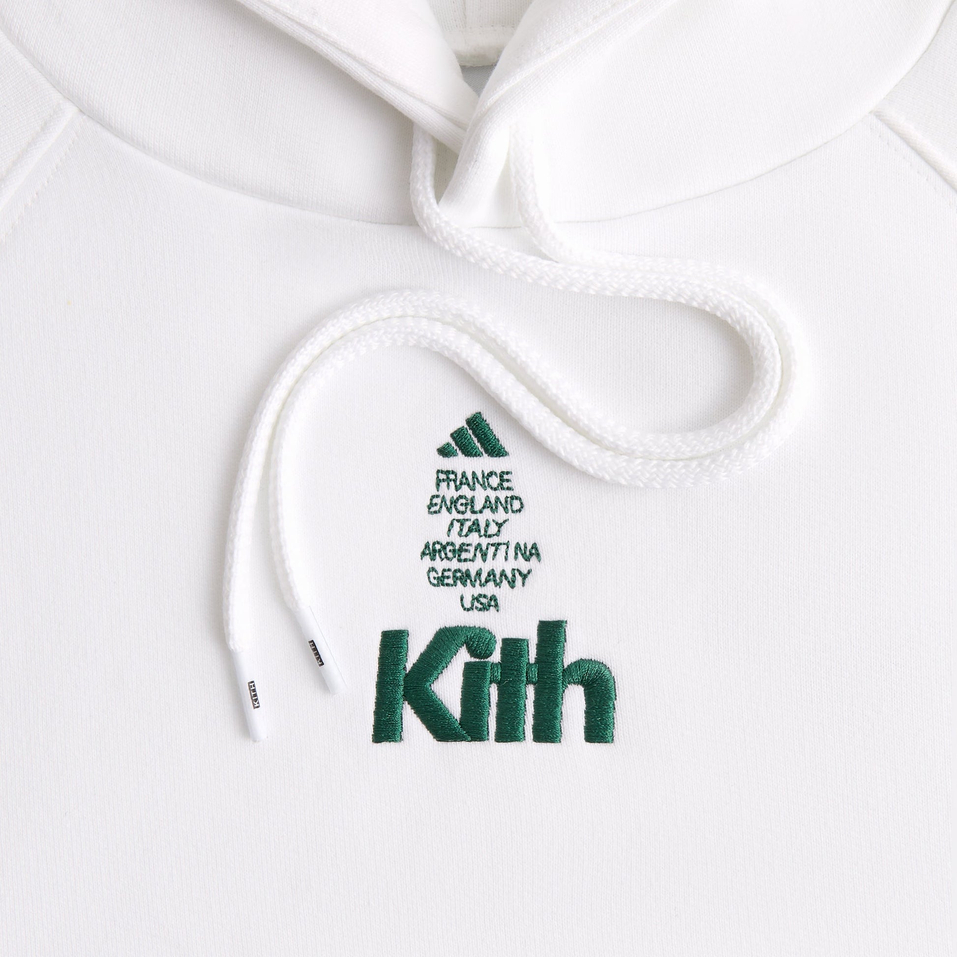 Men Kith Kith for adidas Football Hoodie - White