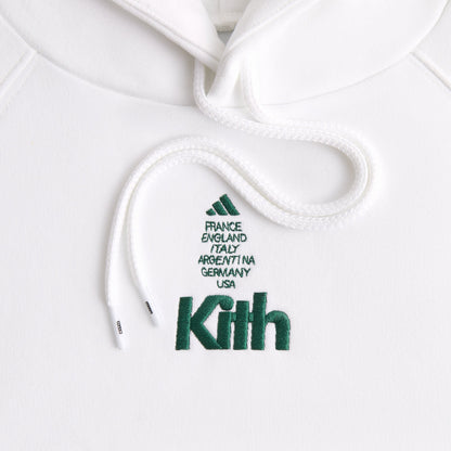 Men Kith Kith for adidas Football Hoodie - White