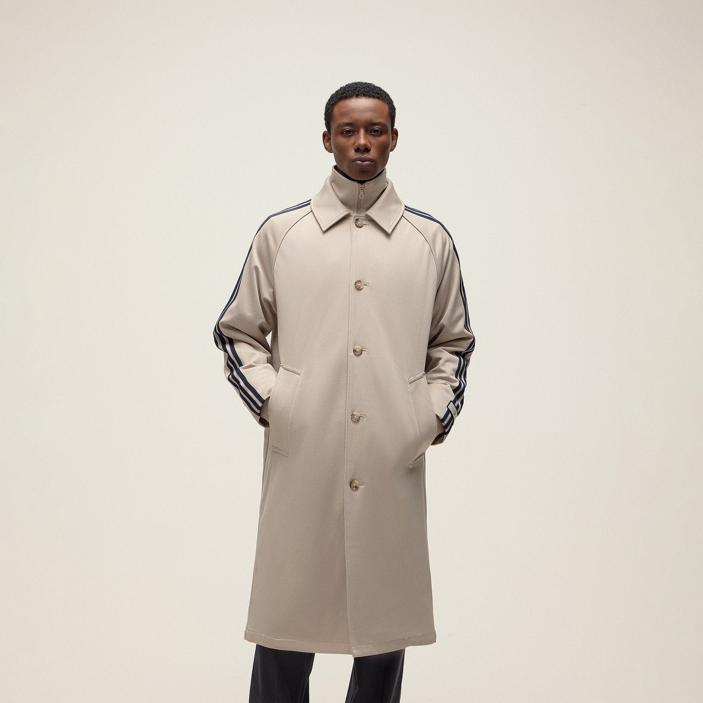 Men Kith Kith for adidas Football Hybrid Trench Coat - Beige