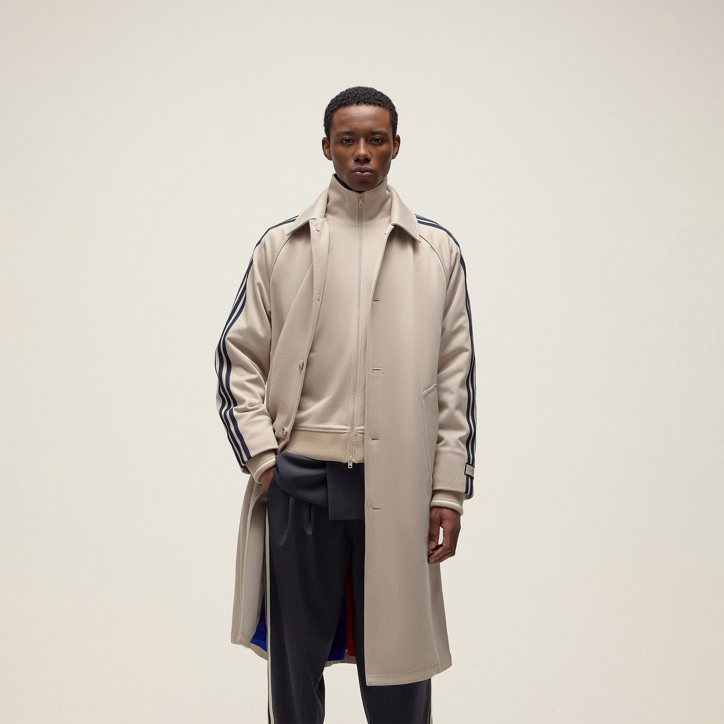 Men Kith Kith for adidas Football Hybrid Trench Coat - Beige