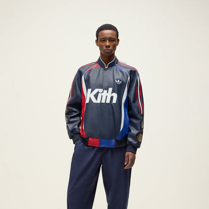 Men Kith Kith for adidas Football Bomber Jacket - Legend Ink