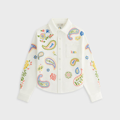 Kids Kith Kith Kids Floral Paisley Apollo Shirt - Silk