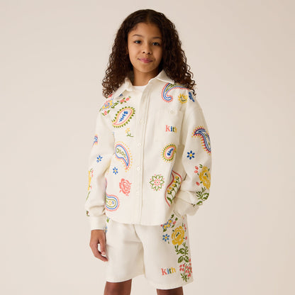 Kids Kith Kith Kids Floral Paisley Apollo Shirt - Silk