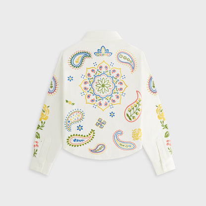 Kids Kith Kith Kids Floral Paisley Apollo Shirt - Silk