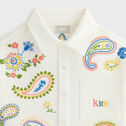 Kids Kith Kith Kids Floral Paisley Apollo Shirt - Silk