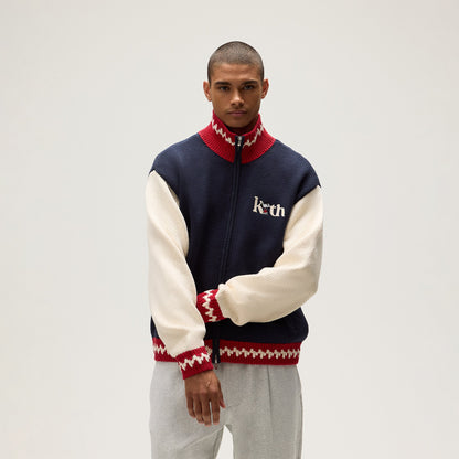 Men Kith Kith for Peanuts Globe Wyona Full Zip Sweater - Nocturnal