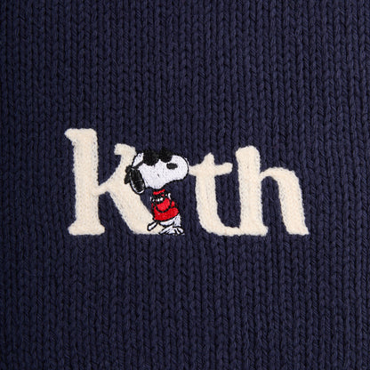 Men Kith Kith for Peanuts Globe Wyona Full Zip Sweater - Nocturnal