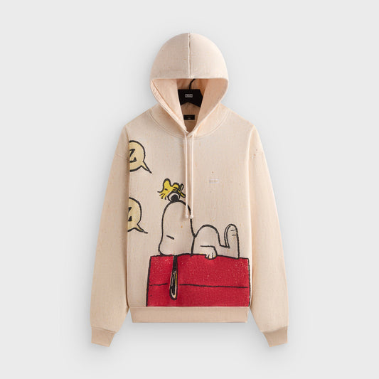 Men Kith Kith for Peanuts Sleeping Doghouse Comic Nelson Hoodie - Sandrift