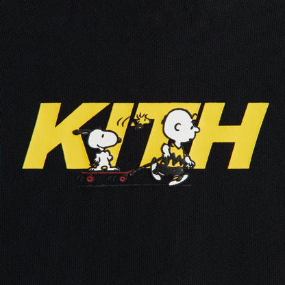 Kids Kith Kith Kids for Peanuts Skateboard Fast Logo Crewneck - Black