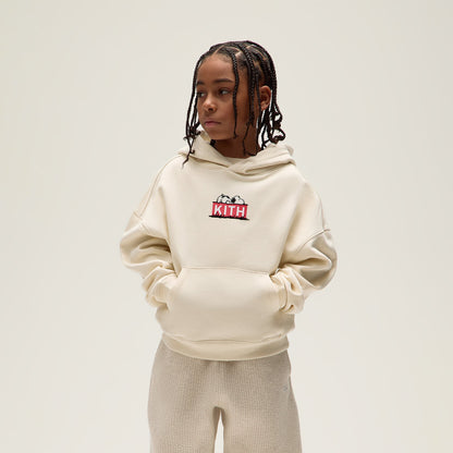Kids Kith Kith Kids for Peanuts Doghouse Classic Logo Hoodie - Sandrift