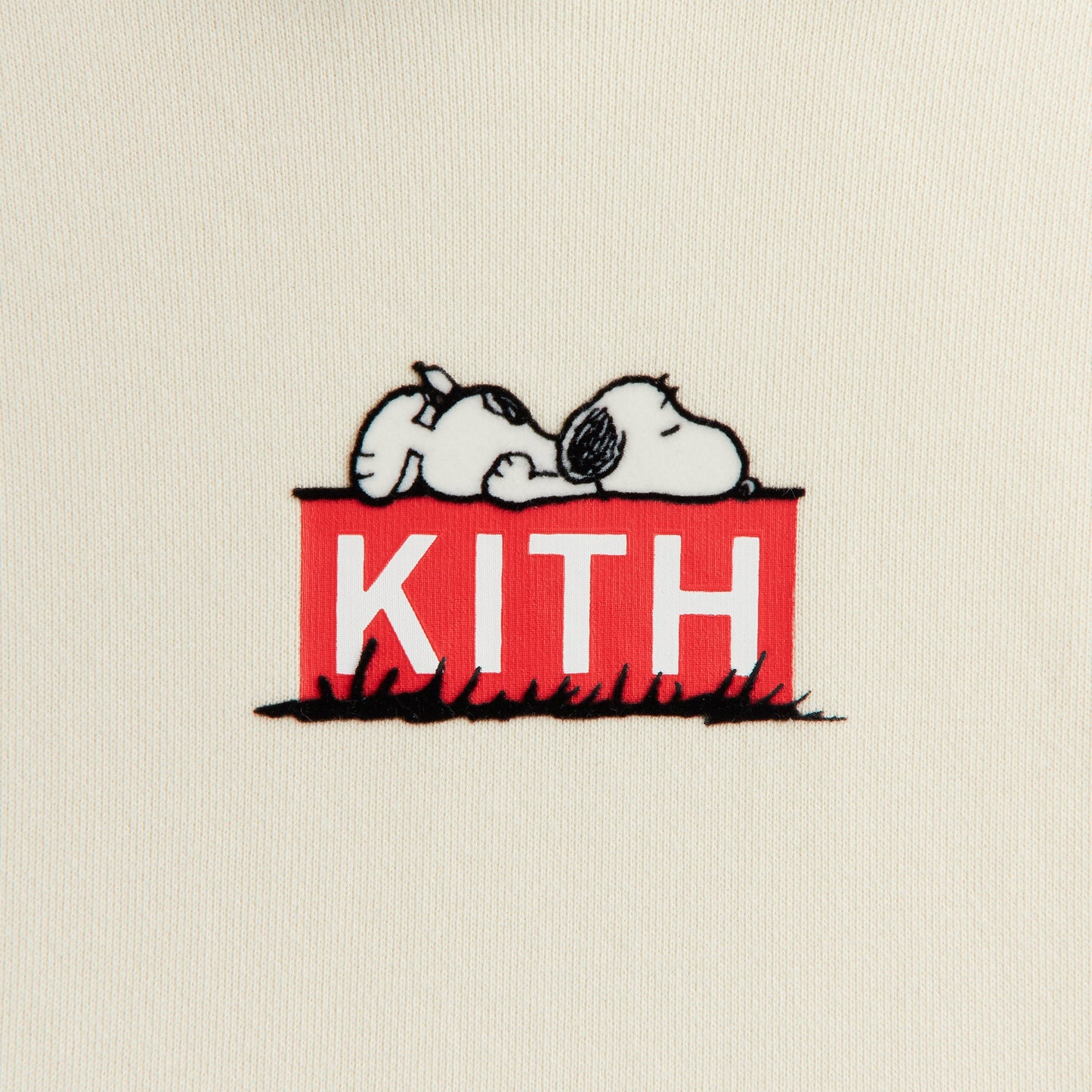 Kids Kith Kith Kids for Peanuts Doghouse Classic Logo Hoodie - Sandrift