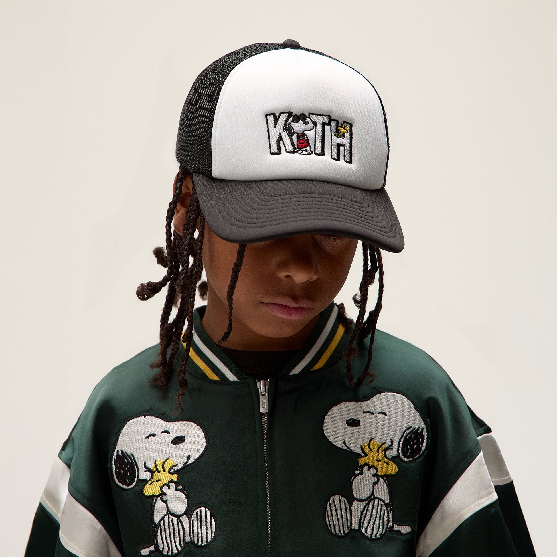 Kids Kith Kith Kids for Peanuts 75 Nolan Poly Foam Trucker - White
