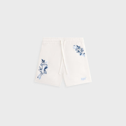 Kids Kith Kith Kids Novelty Embroidered Thompson Camp Short - White