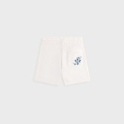 Kids Kith Kith Kids Novelty Embroidered Thompson Camp Short - White