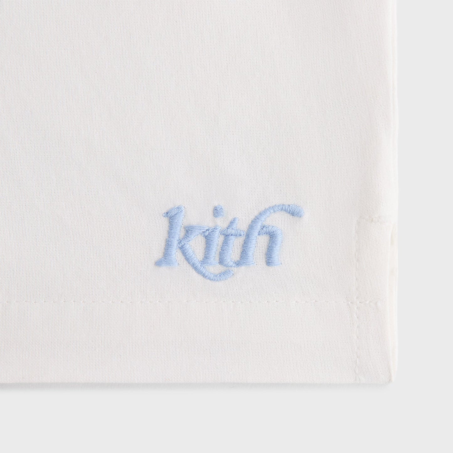 Kids Kith Kith Kids Novelty Embroidered Thompson Camp Short - White