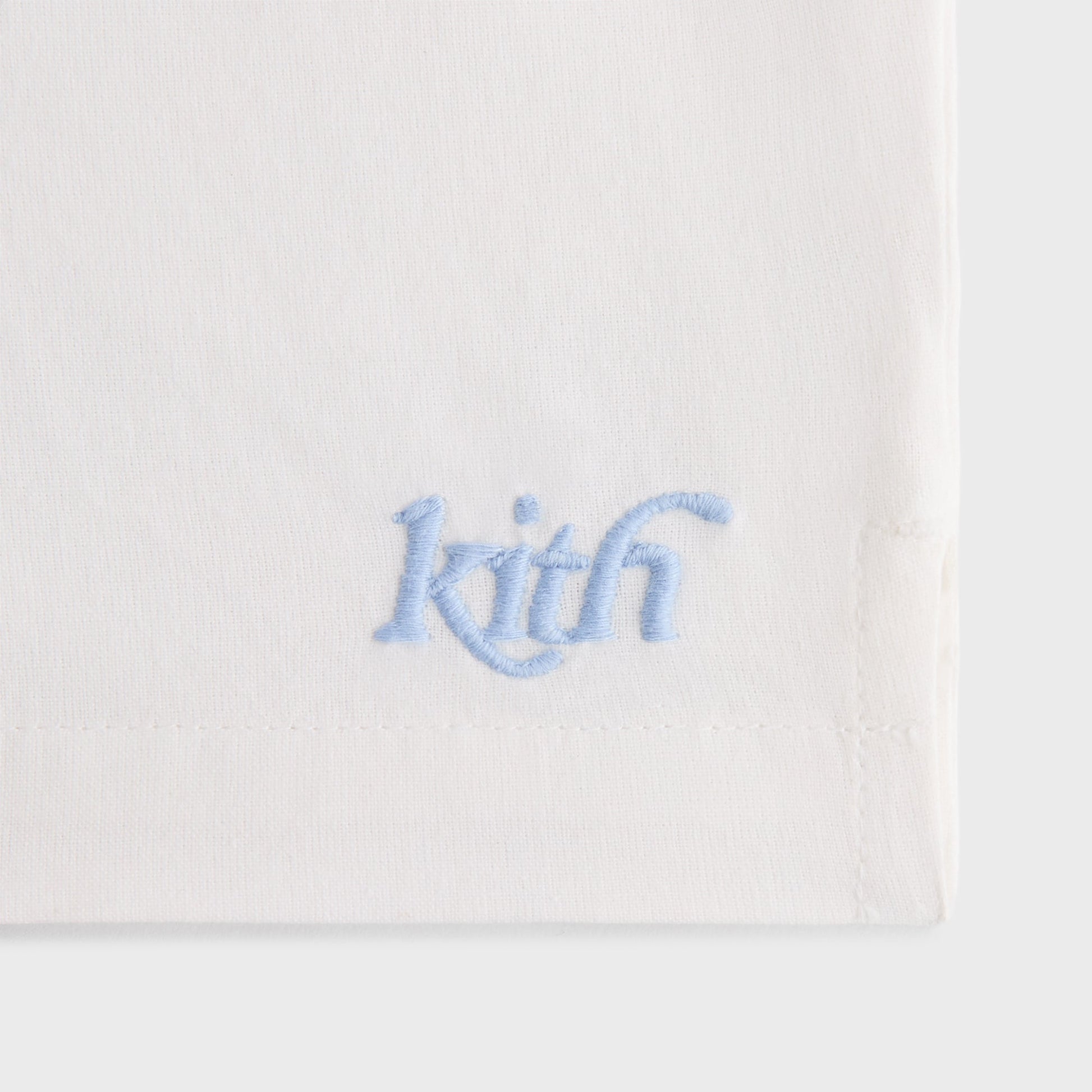 Kids Kith Kith Kids Novelty Embroidered Thompson Camp Short - White