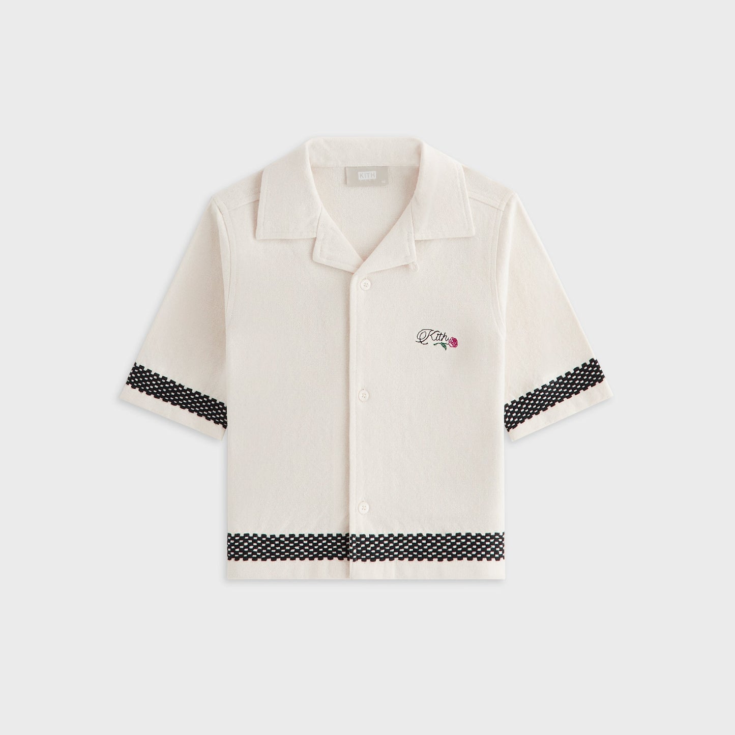 Kids Kith Kith Kids Novelty Logo Thompson Camp Shirt - Sandrift