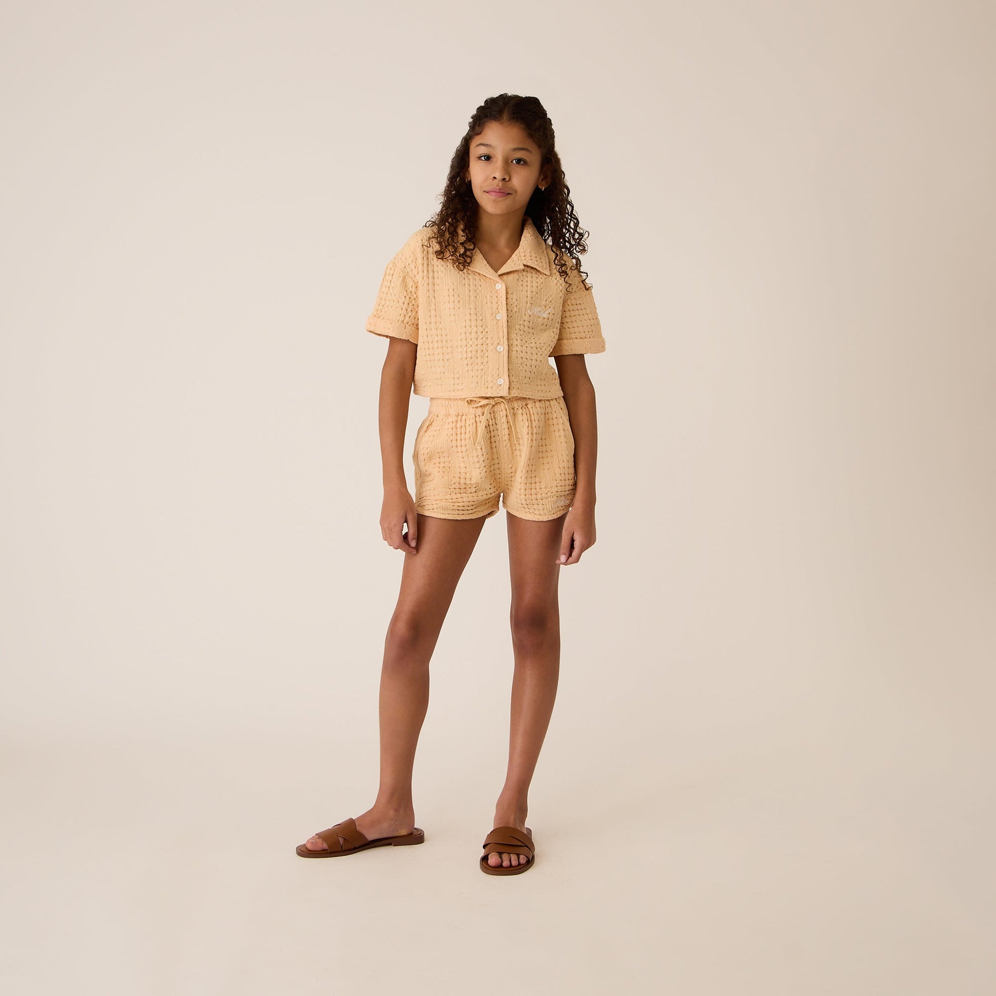 Kids Kith Kith Kids Textured Jordyn Short - Mycena