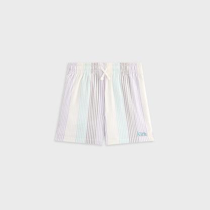 Kids Kith Kith Kids Striped Thompson Camp Short - Mykonos